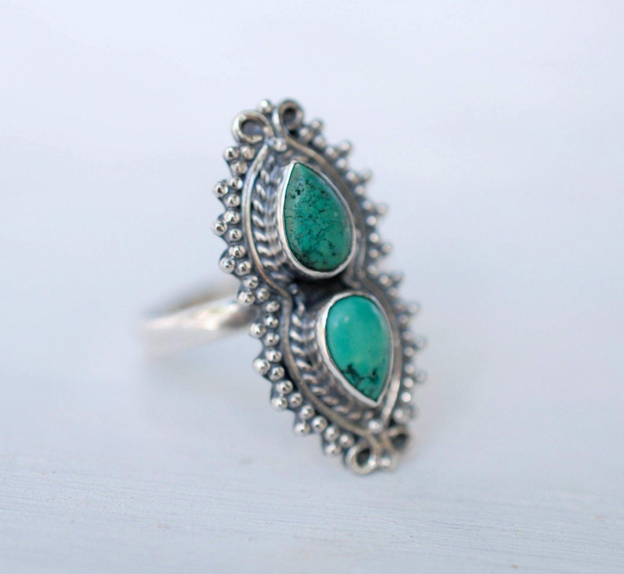 Turquoise Ring ~ Sterling Silver 925 ~MR140