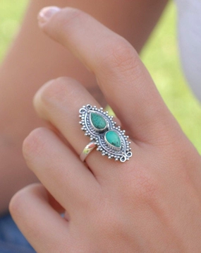 Turquoise Ring ~ Sterling Silver 925 ~MR140