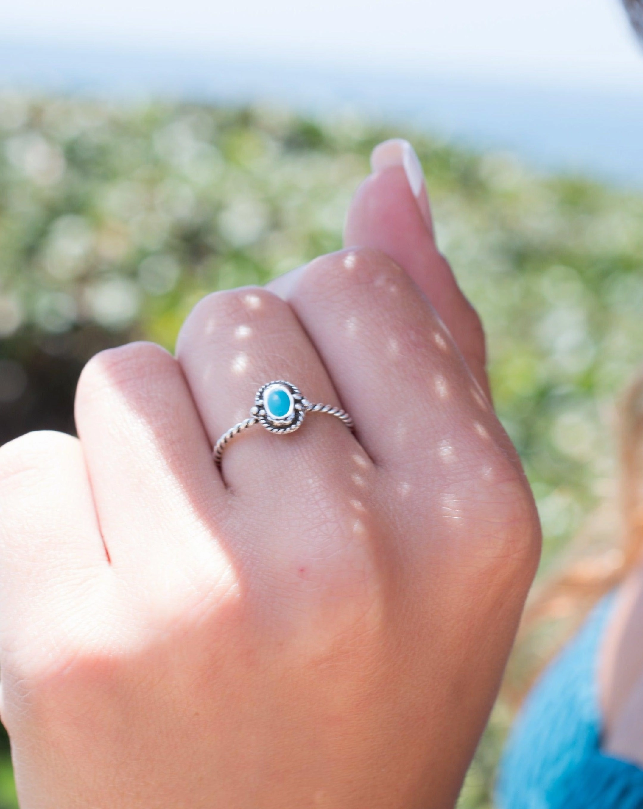Turquoise Ring ~Sterling Silver 925~SMR024