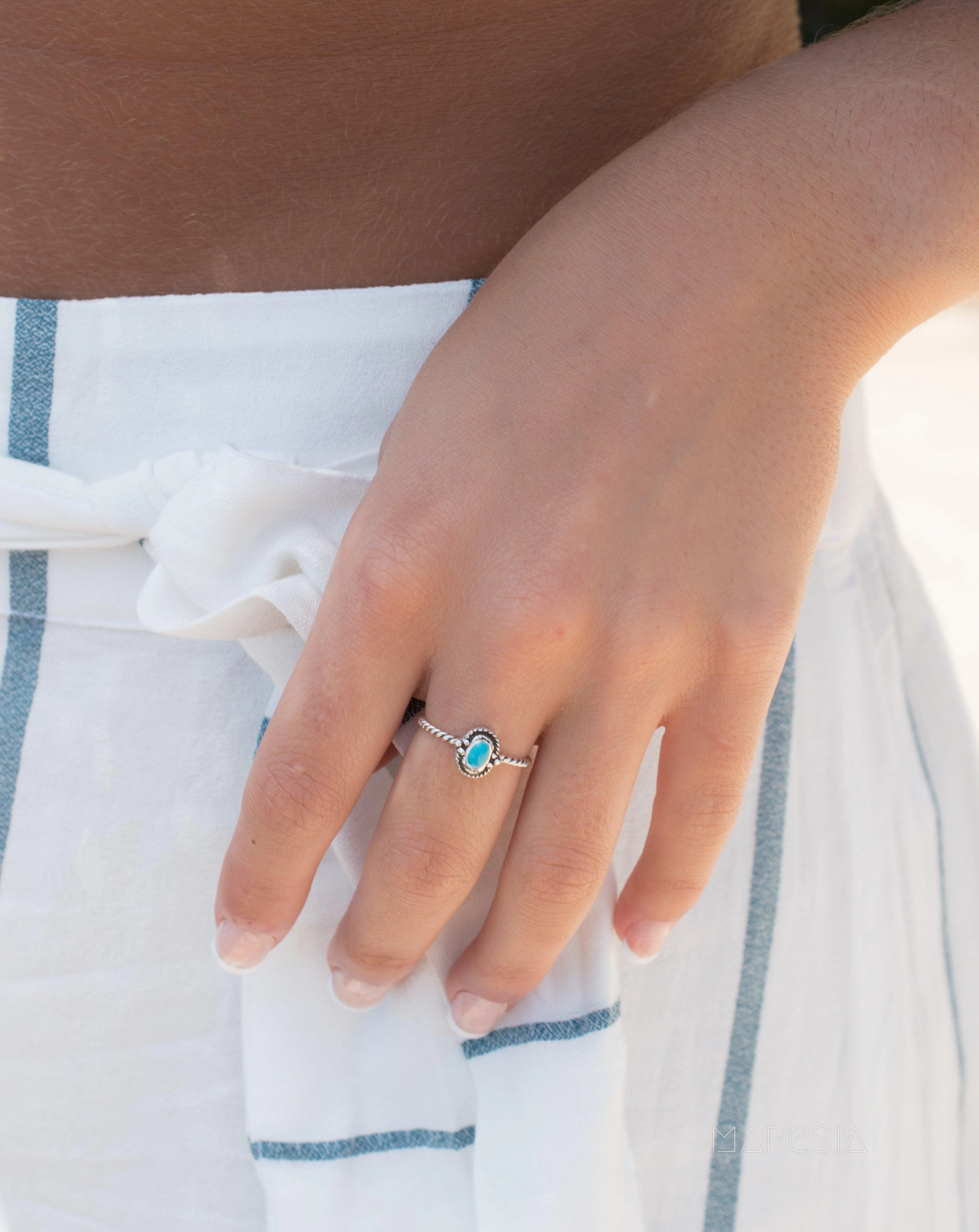 Turquoise Ring ~Sterling Silver 925~SMR024