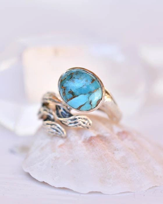 Turquoise Ring ~Sterling Silver 925~SMR142