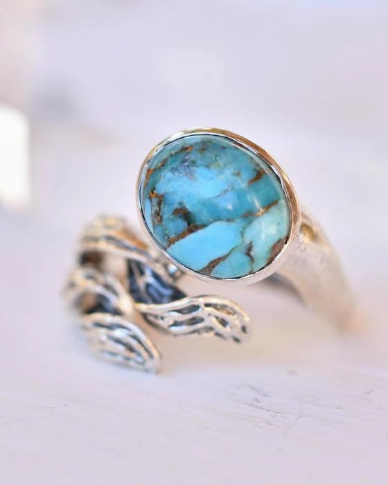 Turquoise Ring ~Sterling Silver 925~SMR142
