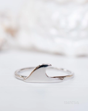 Ubatuba Wave Ring ~Sterling Silver 925~ SMR052