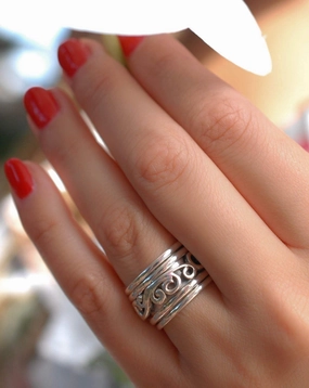 Unisex Spinner Ring ~Sterling Silver 925 ~MS015