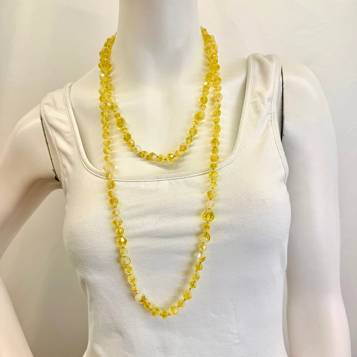 Uranium Hand Knotted Necklace