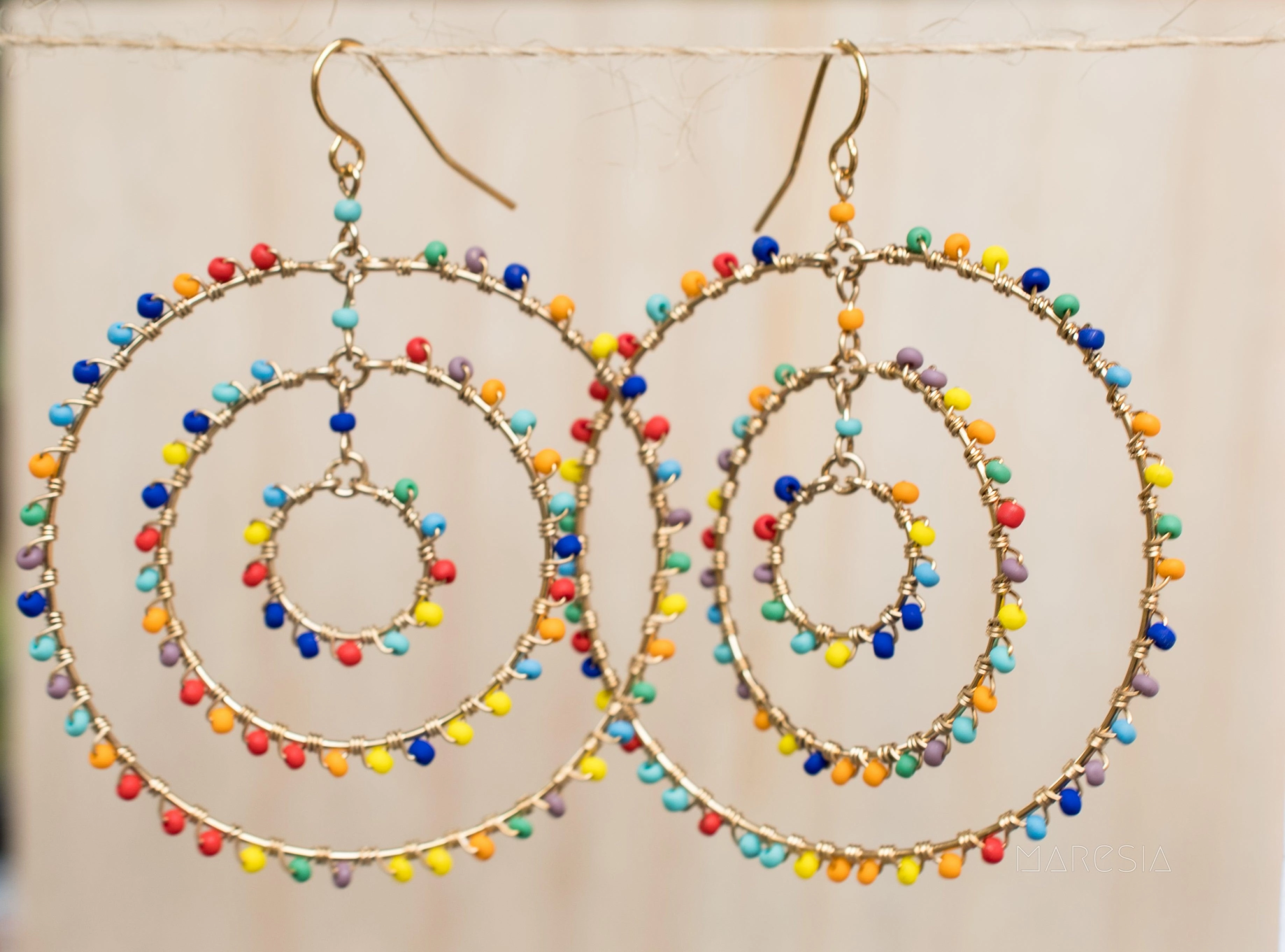Vania Chandelier Earrings ~Gold Plated ~ SME033