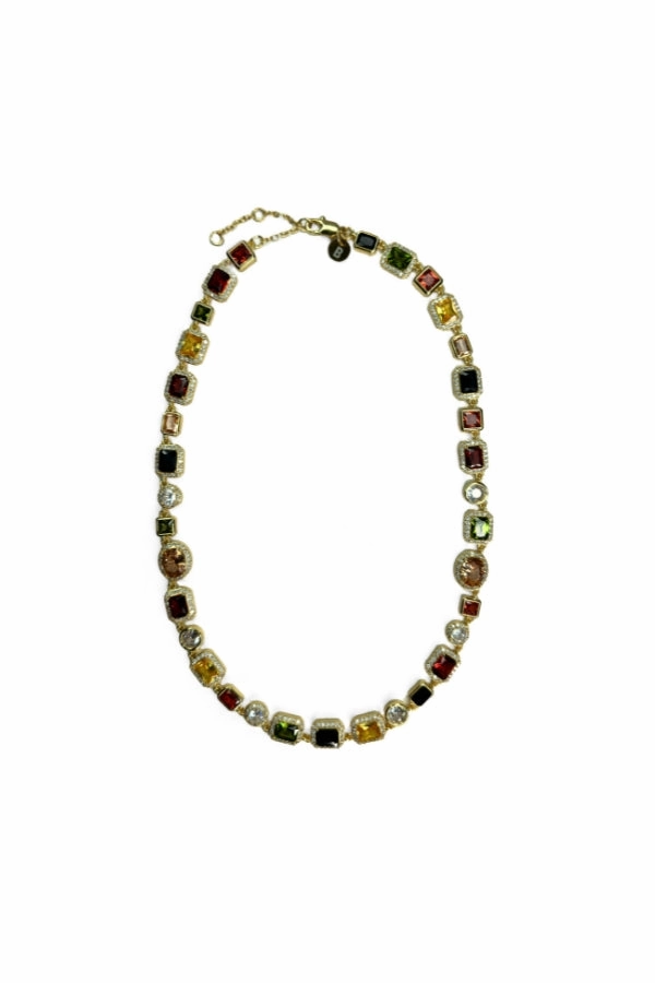 Venetian Gem Choker - Gold
