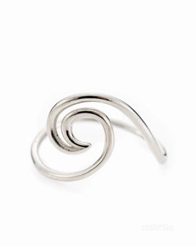 Wave Ring~ Sterling Silver 925~ SMR028