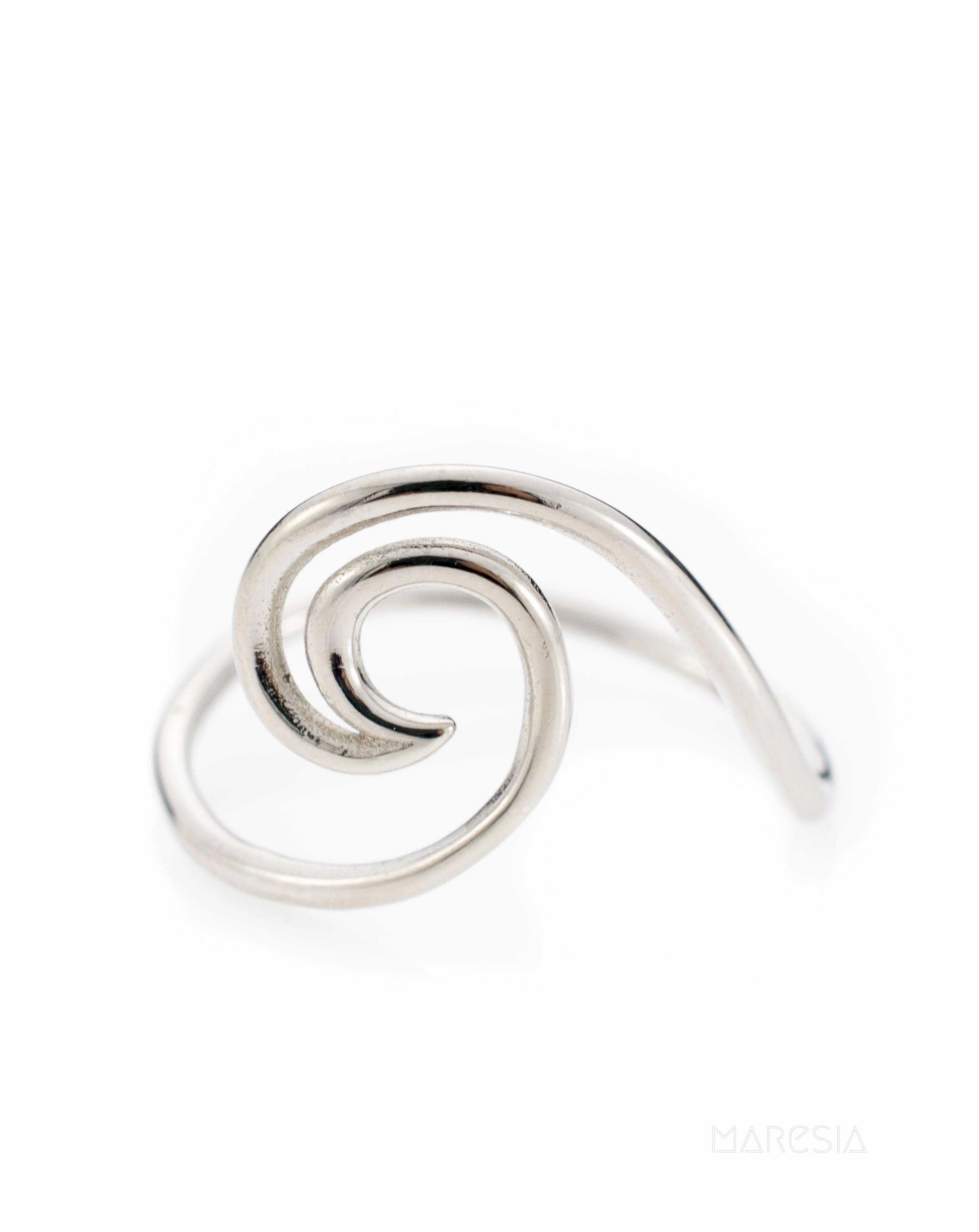 Wave Ring~ Sterling Silver 925~ SMR028