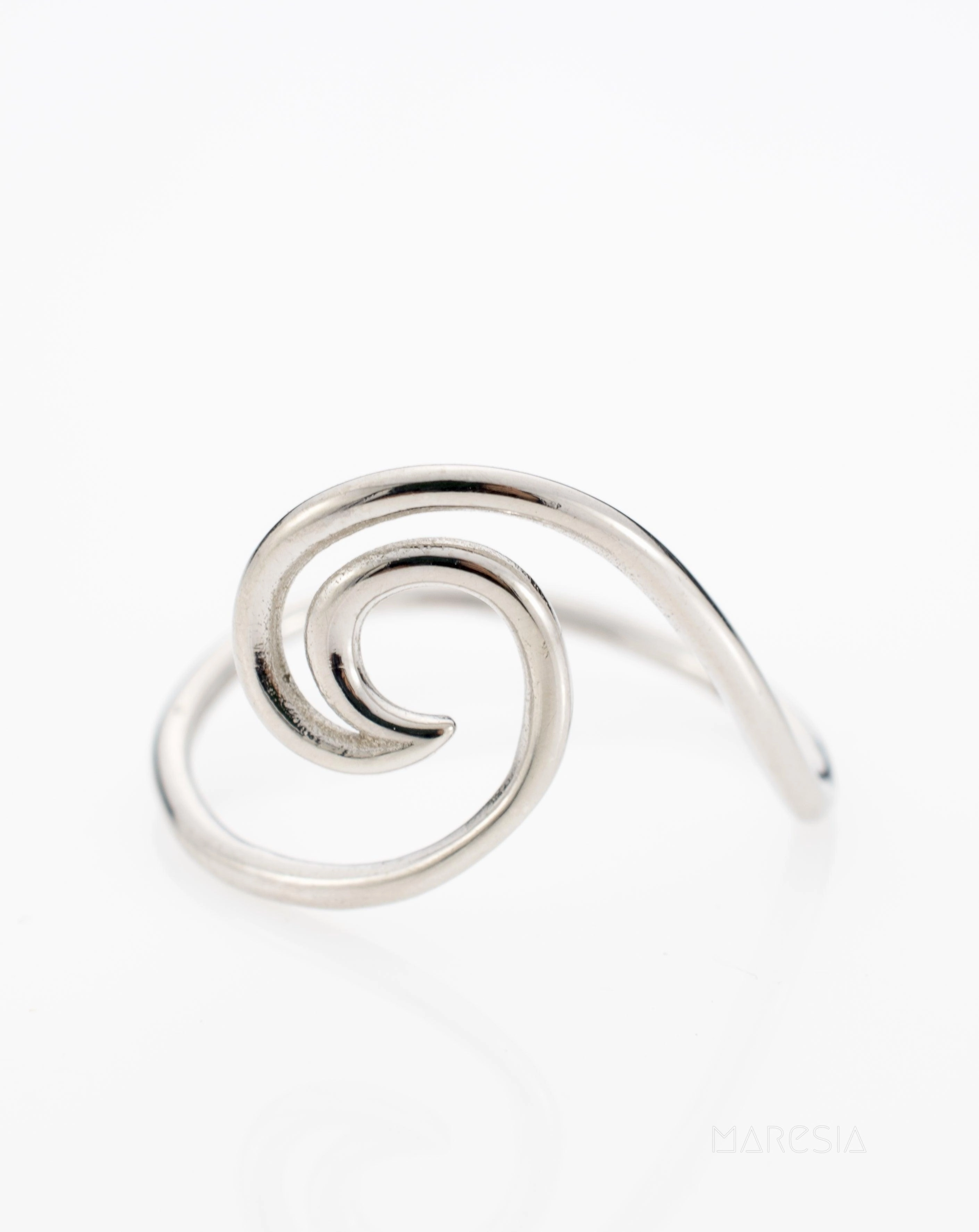 Wave Ring~ Sterling Silver 925~ SMR028