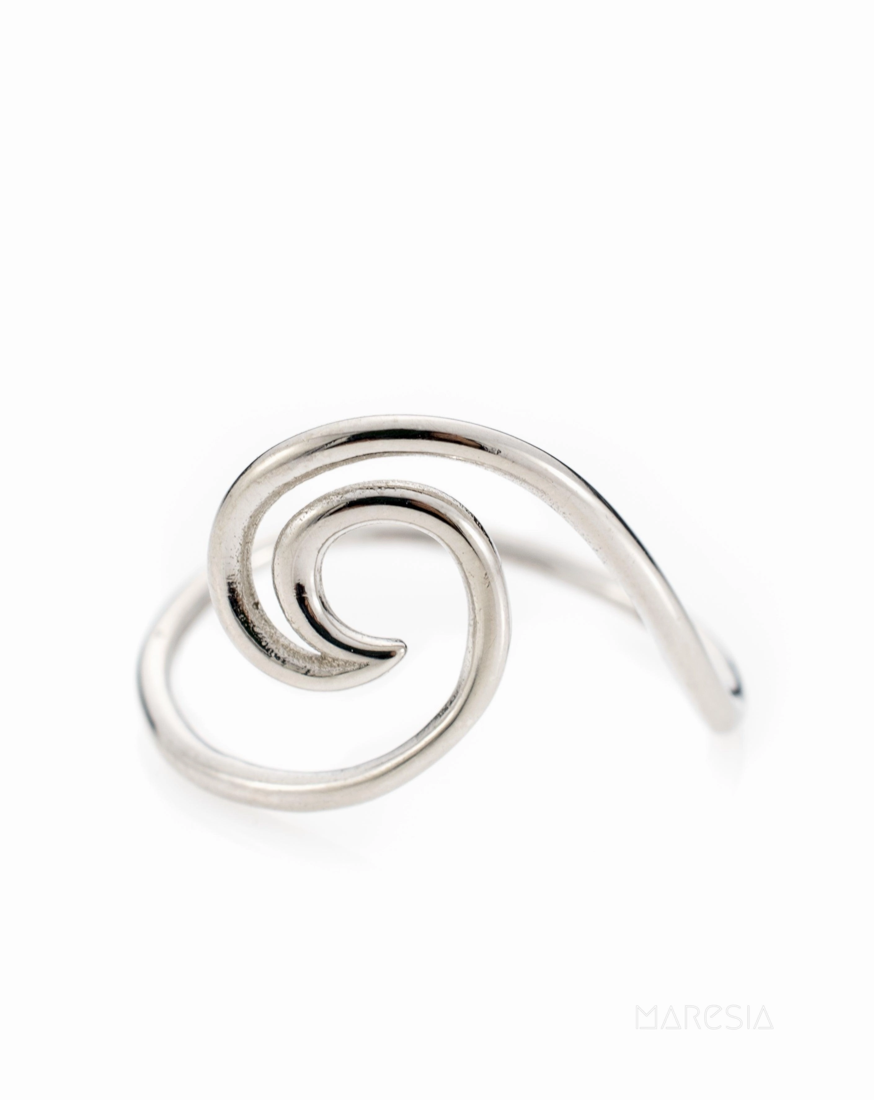 Wave Ring~ Sterling Silver 925~ SMR028