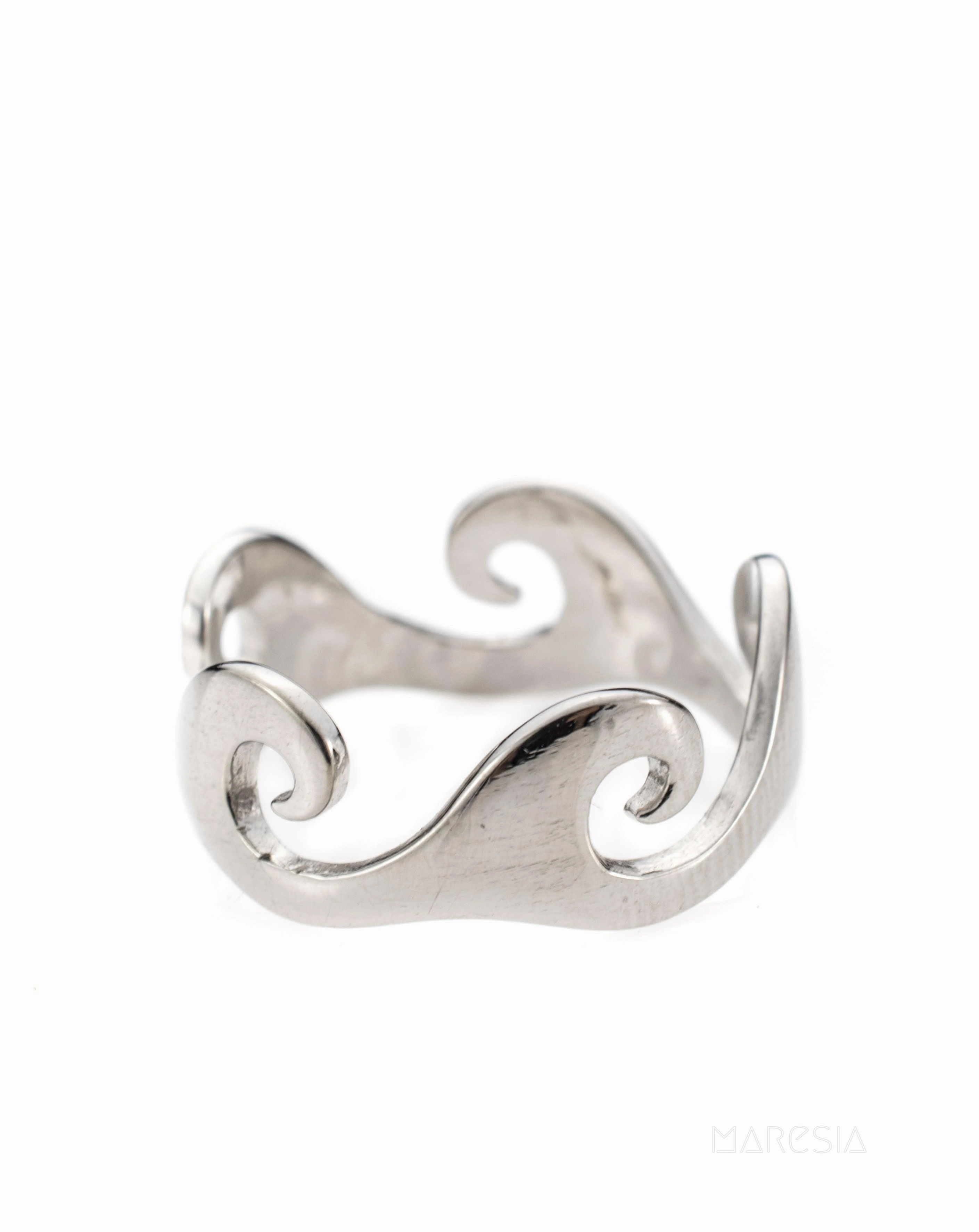 Wave Ring~ Sterling Silver 925~ SMR032