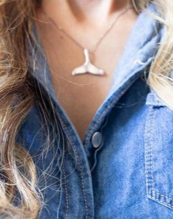 Whale tail Pendant ~ Sterling Silver 925 ~ SMP059