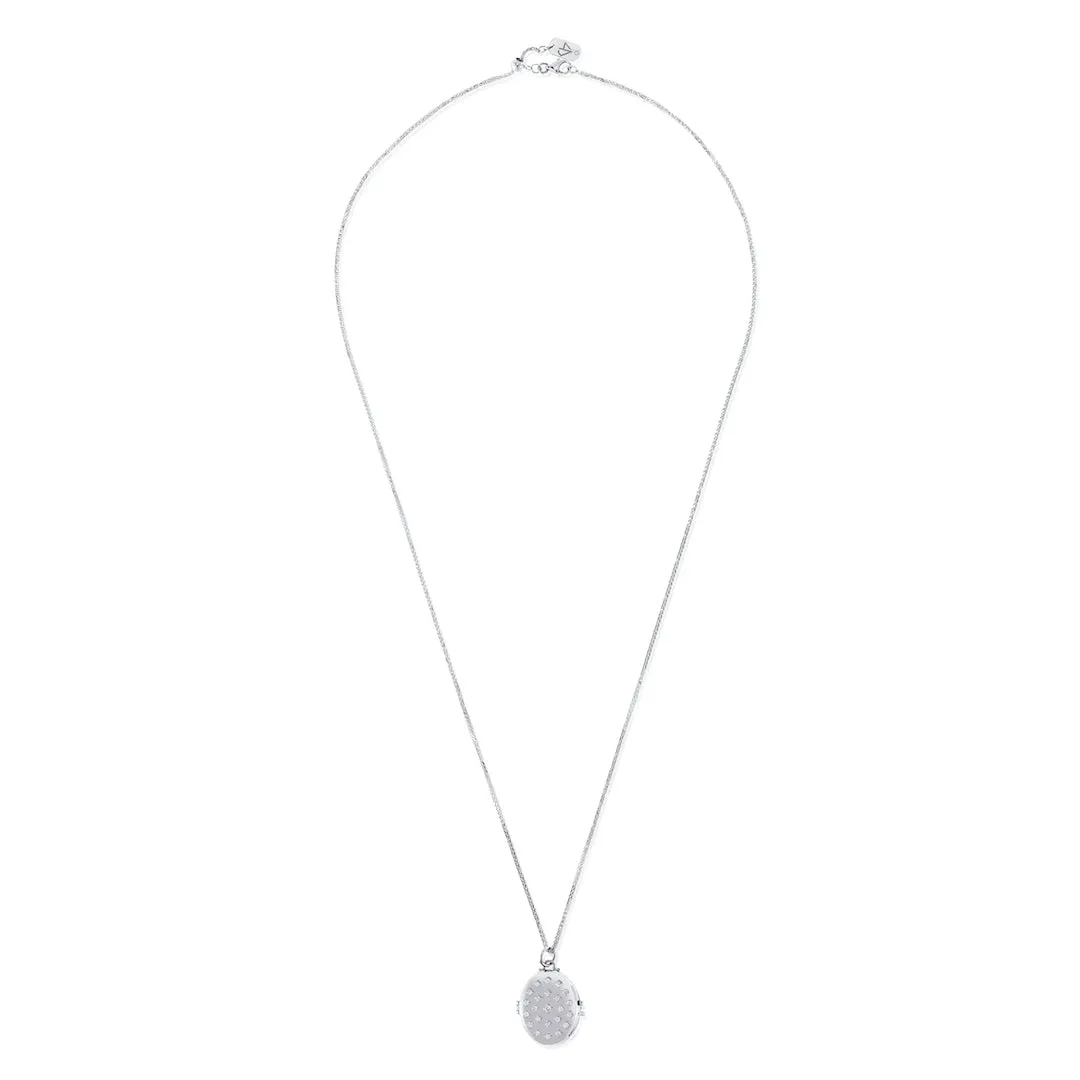 White Gold Etoile Locket Necklace