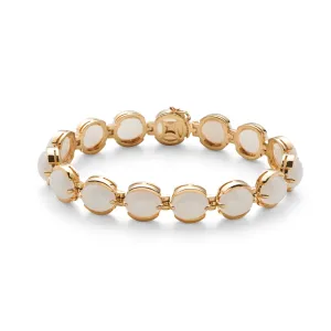 White Jade Cabochon Bracelet
