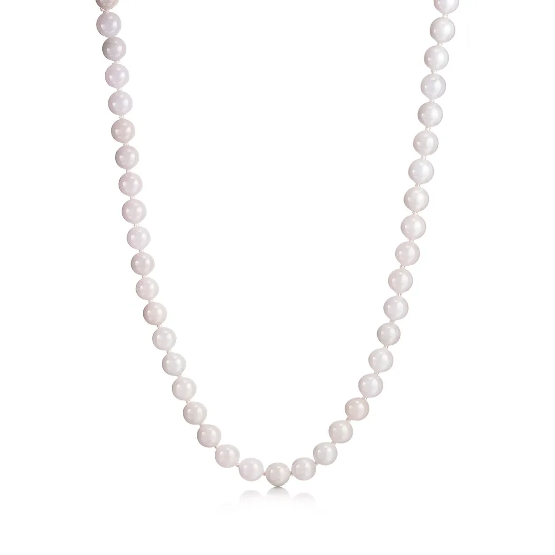 White Jade Rope Necklace