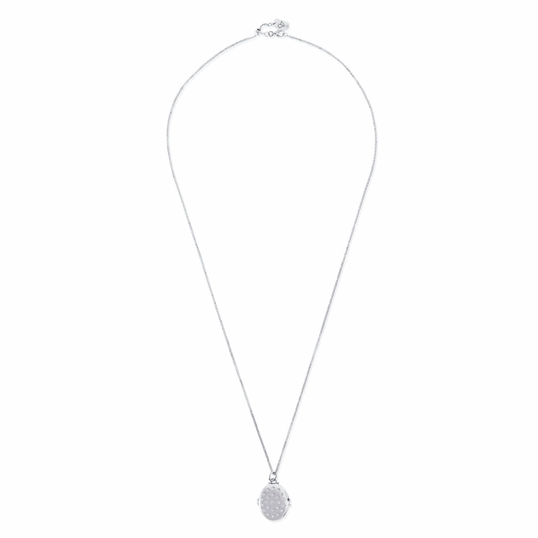 White Gold Etoile Locket Necklace