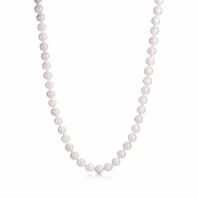 White Jade Rope Necklace