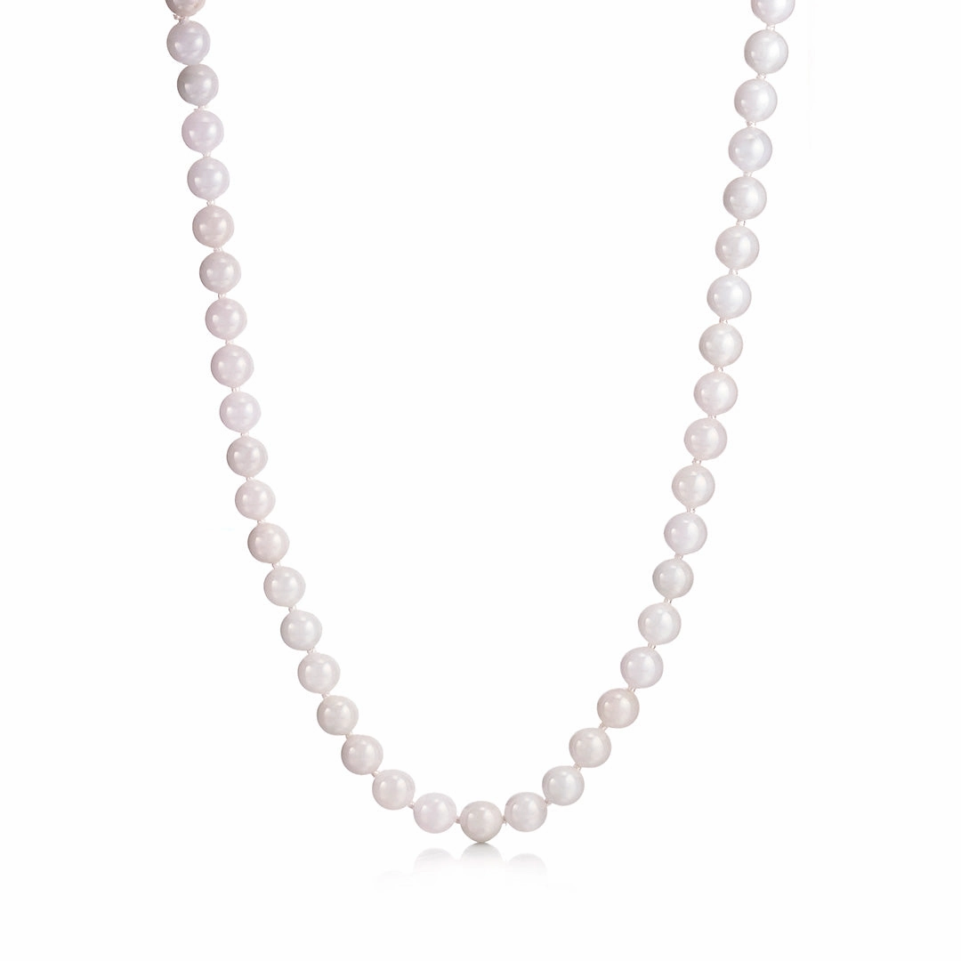 White Jade Rope Necklace
