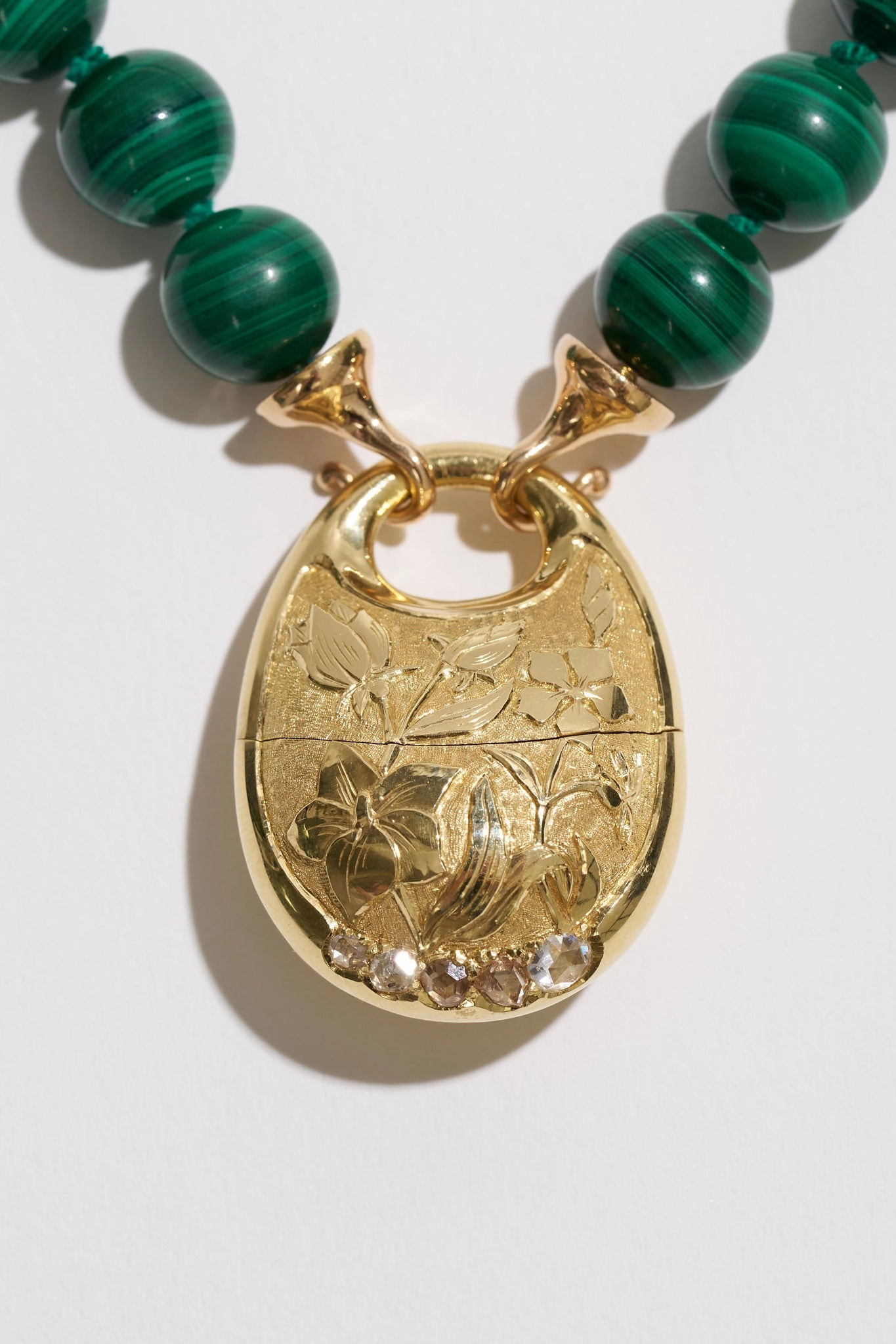 Wild Flower Pod Pendant, Yellow Gold