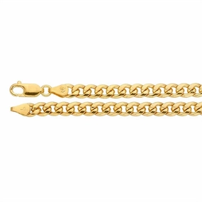 Yellow Gold Filled 24 Inches Curb Chain