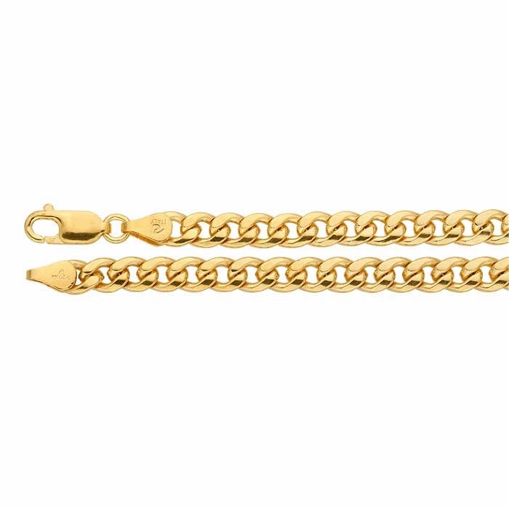 Yellow Gold Filled 24 Inches Curb Chain