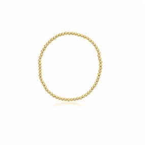 Yellow Gold Filled 3mm Beaded Bracelet