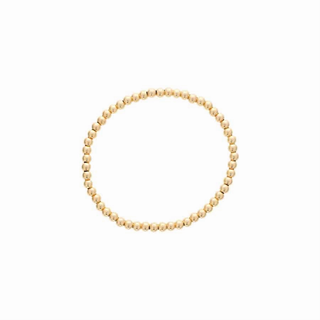 Yellow Gold Filled 4mm Beaded Bracelet