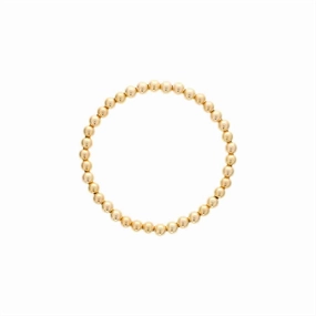 Yellow Gold Filled 5mm Beaded Bracelet