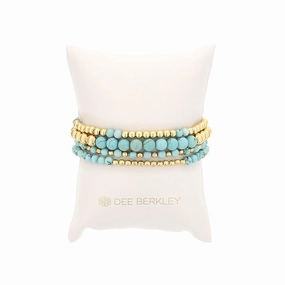 Yellow Gold Filled 'Bright Morning' Stack Beaded Bracelet