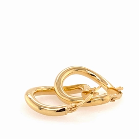 Yellow Twist Hoops