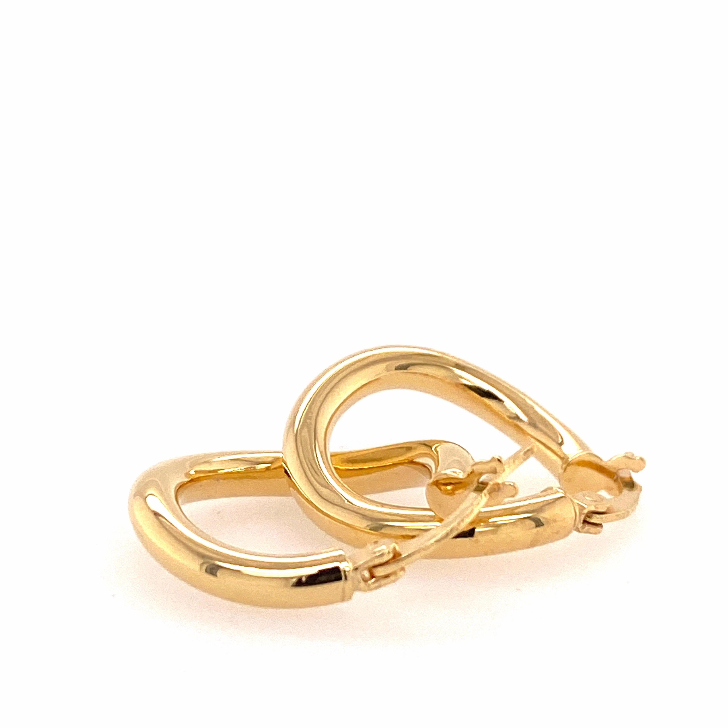 Yellow Twist Hoops