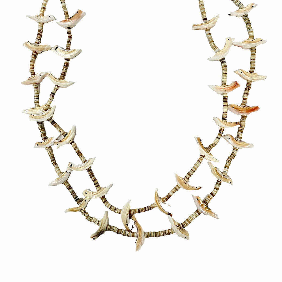 Zuni Double Stranded Fetish Necklace